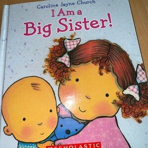 Scholastic 'I Am a Big Sister' Book with Pink and Blue Cover
